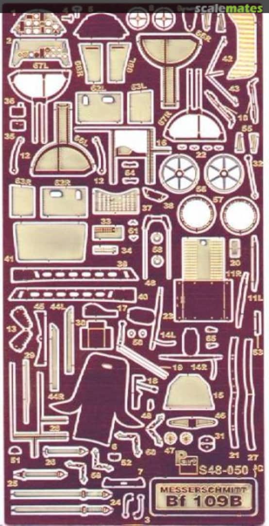 Boxart Messerschmitt Bf-109B S48-050 Part Boxart Messerschmitt Bf-109B S48-050 Part