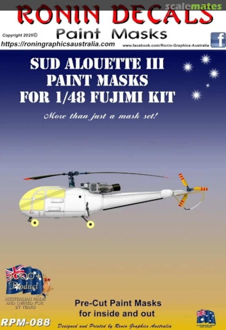 Boxart Sud Allouette III RPM-088 Ronin Decals Boxart Sud Allouette III RPM-088 Ronin Decals