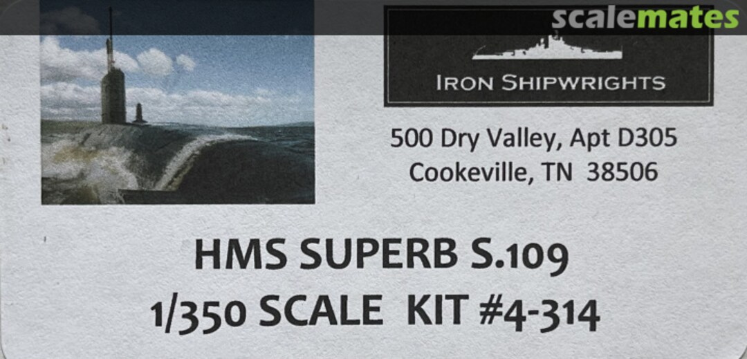 Boxart HMS Superb S109 4-314 Iron Shipwrights Boxart HMS Superb S109 4-314 Iron Shipwrights