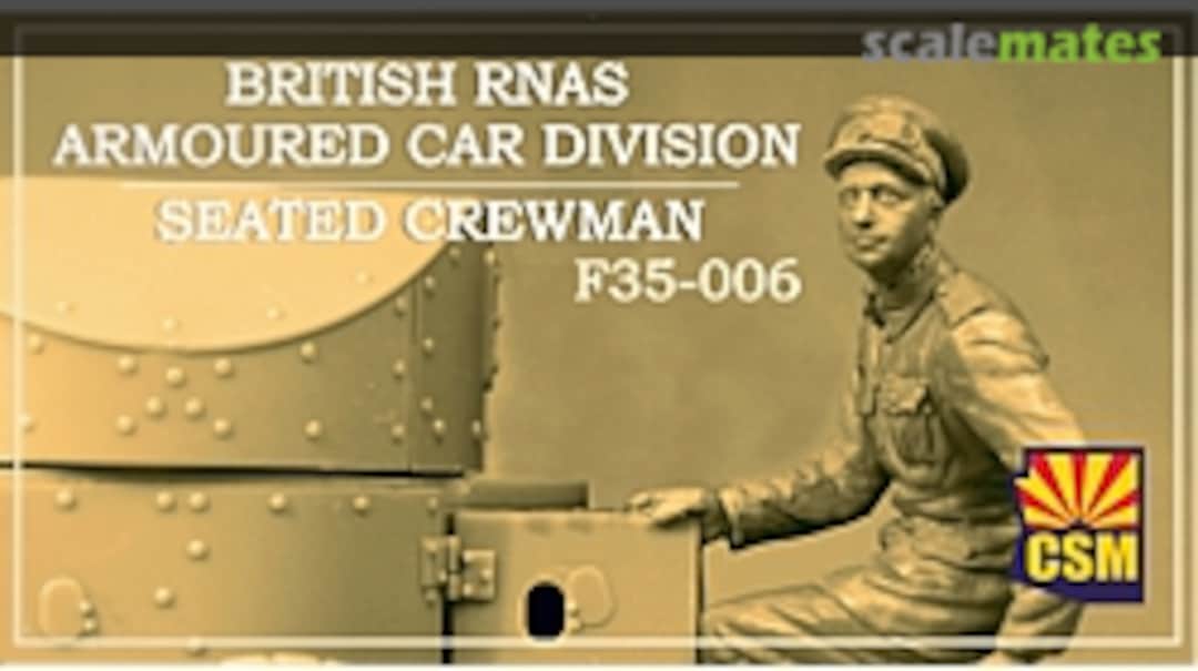 Boxart RNAS Armoured Car Division seated crewman F35-006 Copper State Models Boxart RNAS Armoured Car Division seated crewman F35-006 Copper State Models