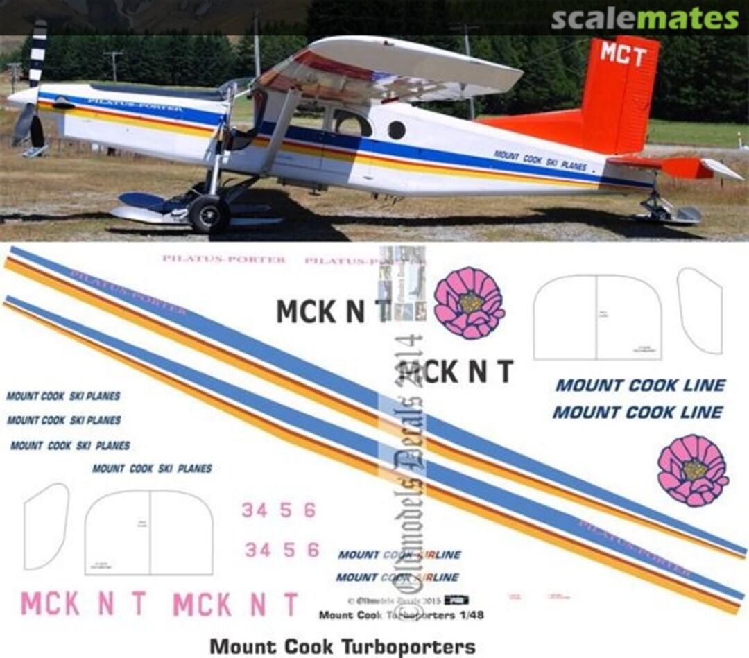 Boxart Turboporters - Mount Cook OMD0895 Oldmodels Decals