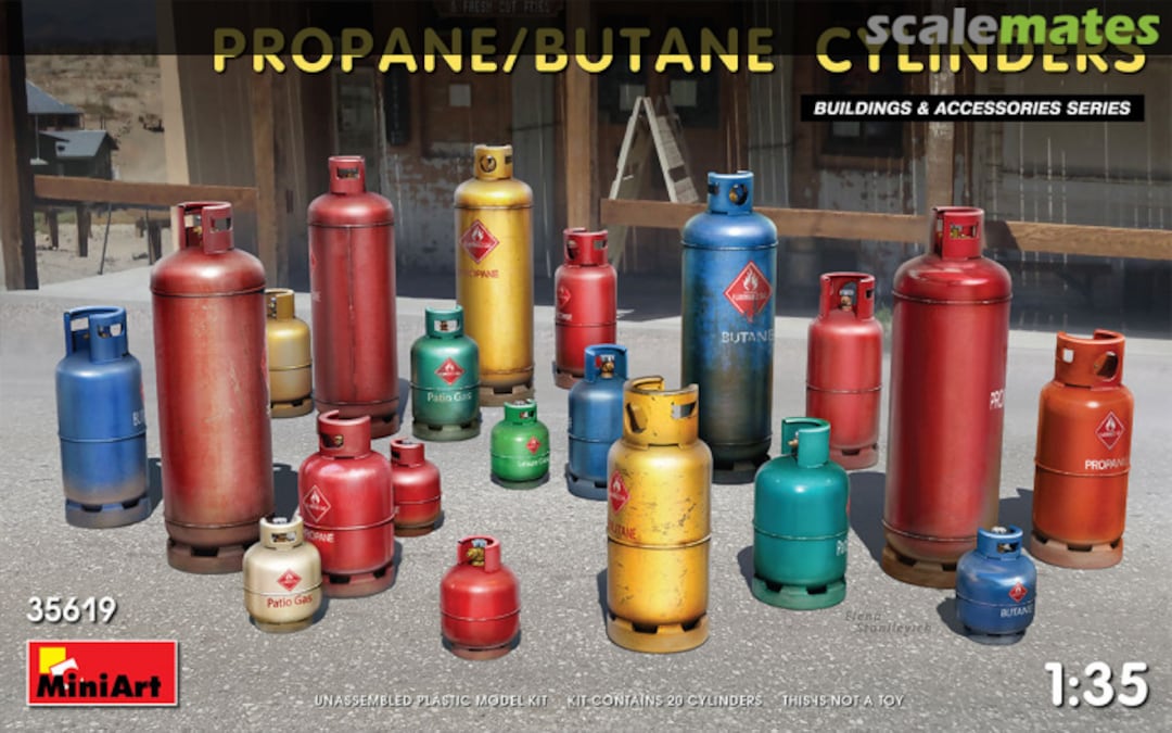 Boxart Propane/Butane Cylinders 35619 MiniArt Boxart Propane/Butane Cylinders 35619 MiniArt