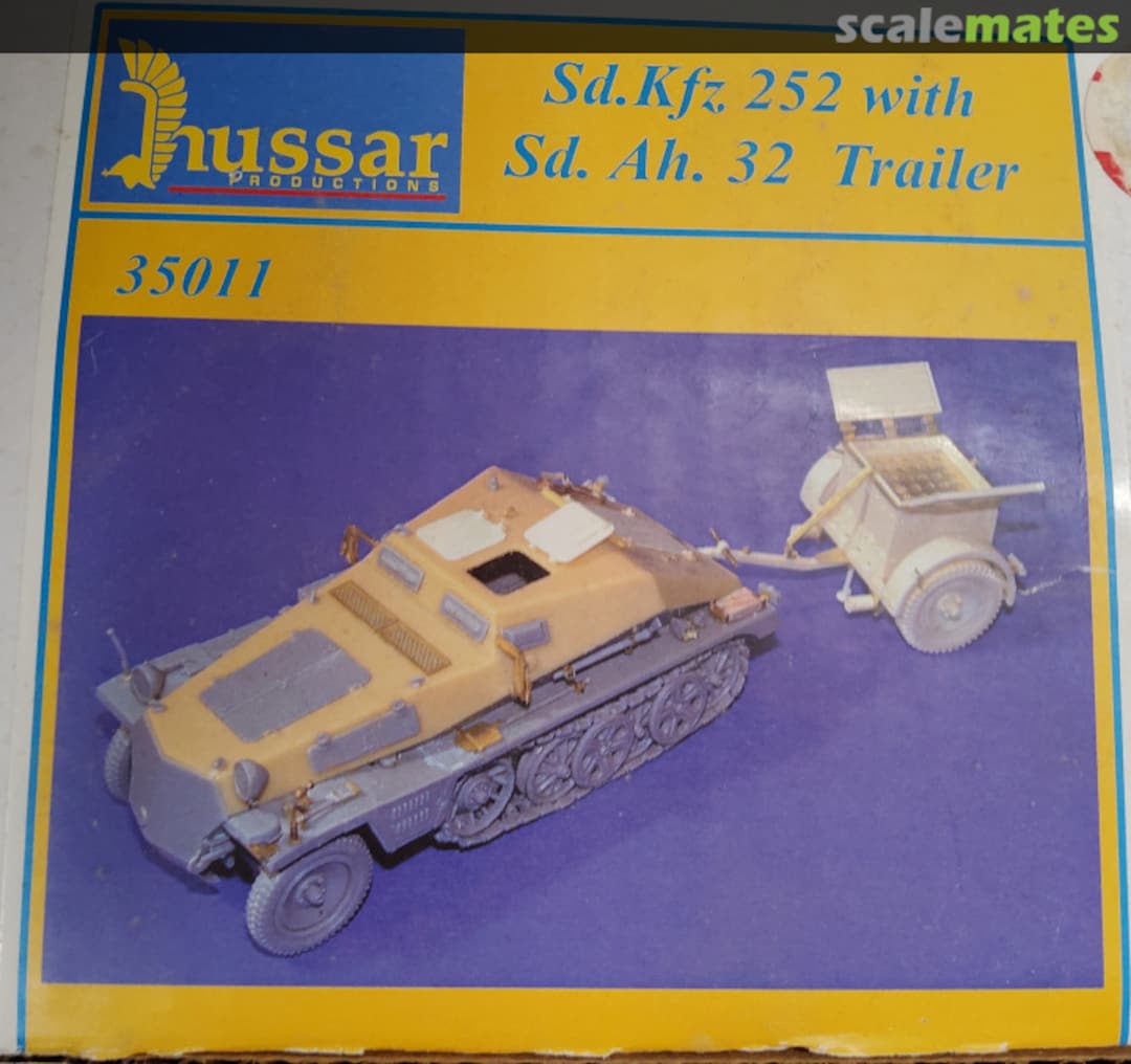 Boxart Sd.Kfz. 252 with Sd. Ah. 32 Trailer 35011 Hussar Productions Boxart Sd.Kfz. 252 with Sd. Ah. 32 Trailer 35011 Hussar Productions