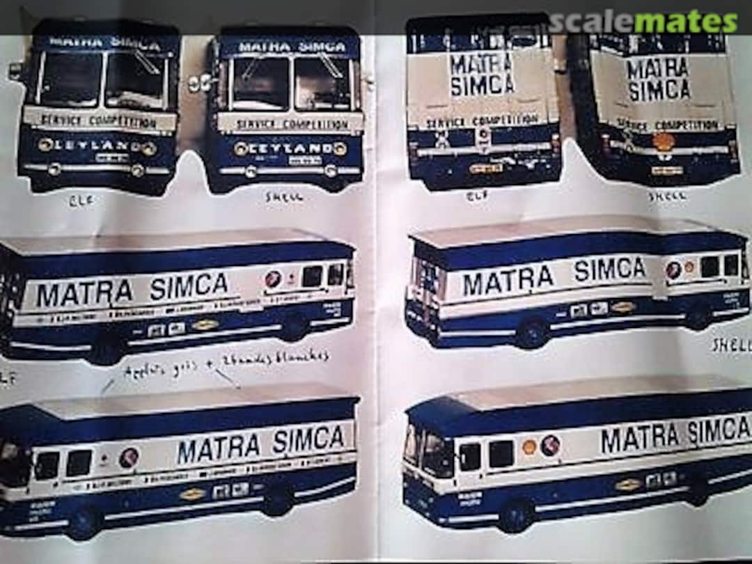 Boxart Leyland Transporter "MATRA SIMCA" KP193 JPS Miniatures Auto Boxart Leyland Transporter "MATRA SIMCA" KP193 JPS Miniatures Auto