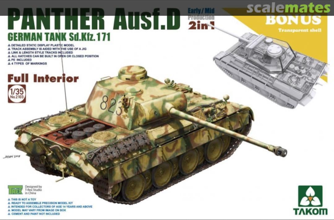 Boxart Panther Ausf. D 2103 Takom Boxart Panther Ausf. D 2103 Takom