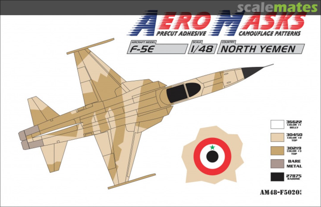 Boxart F-5E North Yemen AM48-F5020 AeroMasks Boxart F-5E North Yemen AM48-F5020 AeroMasks