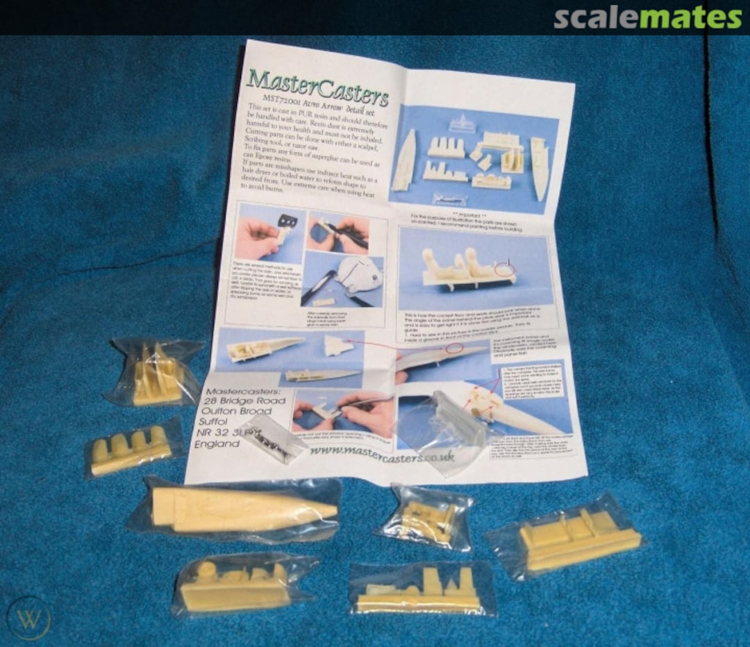 Boxart Avro Arrow Detail Set MST72001 MasterCasters Boxart Avro Arrow Detail Set MST72001 MasterCasters