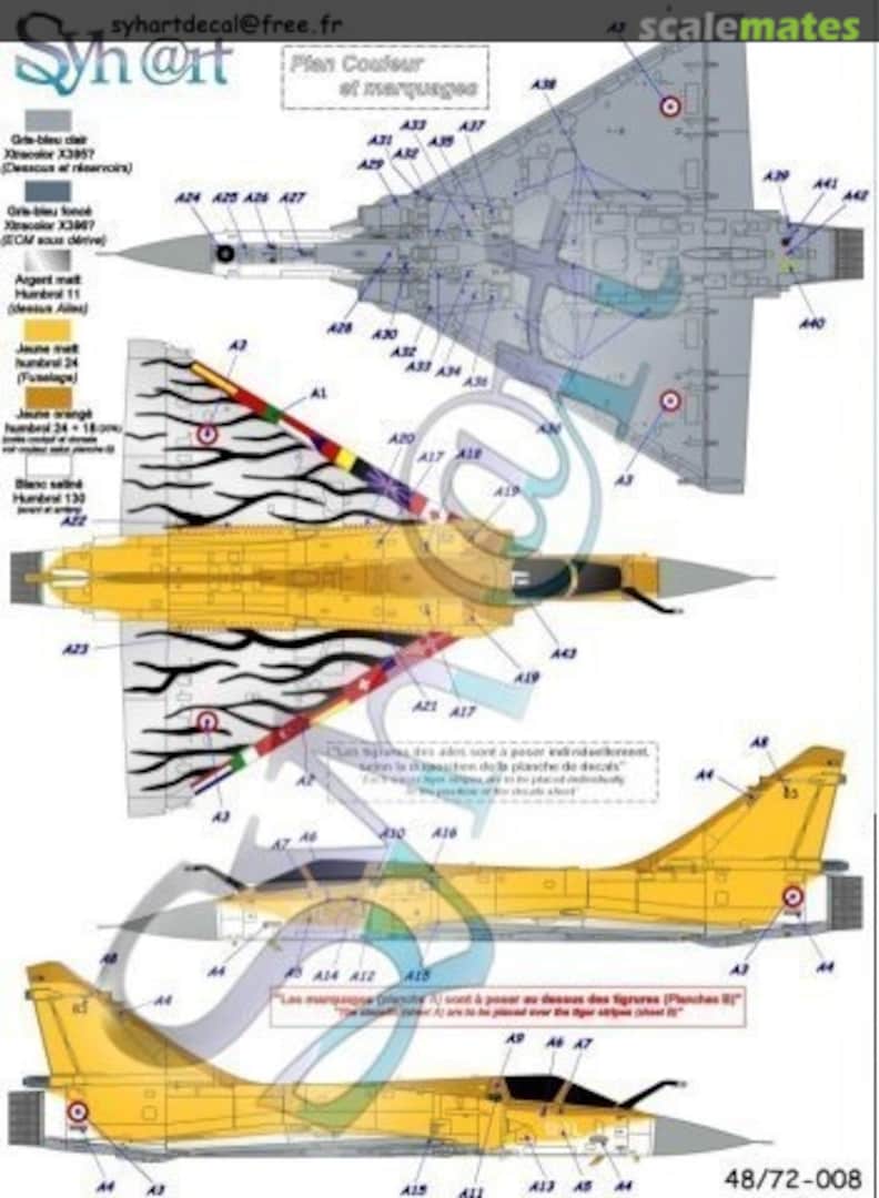 Boxart Dassault Mirage 2000C 72-008 Syhart Boxart Dassault Mirage 2000C 72-008 Syhart