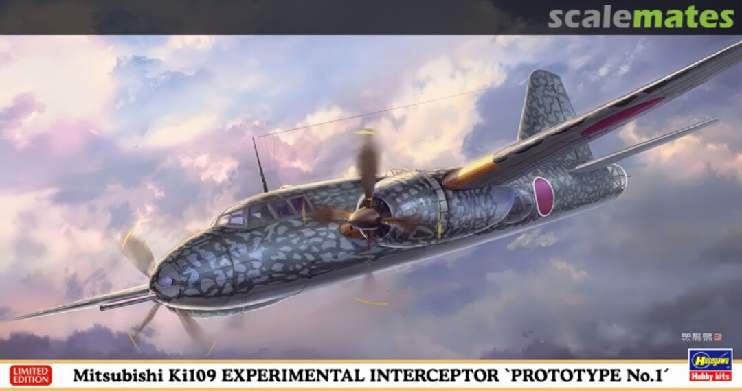 Boxart Mitsubishi Ki 109 Experimental Interceptor 'Prototype No. 1' 02397 Hasegawa Boxart Mitsubishi Ki 109 Experimental Interceptor 'Prototype No. 1' 02397 Hasegawa