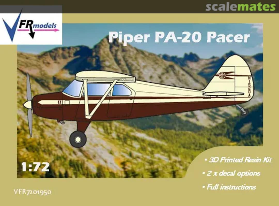 Boxart Piper PA-20 Pacer VFR7201950 VFR models