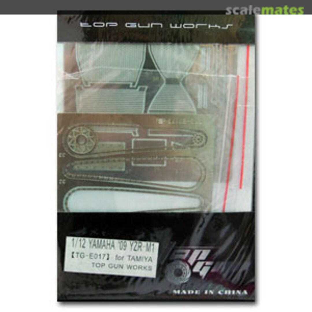 Boxart Yamaha '09 YZR-M1 upgrade set TG-E017 Top Gun Model Boxart Yamaha '09 YZR-M1 upgrade set TG-E017 Top Gun Model