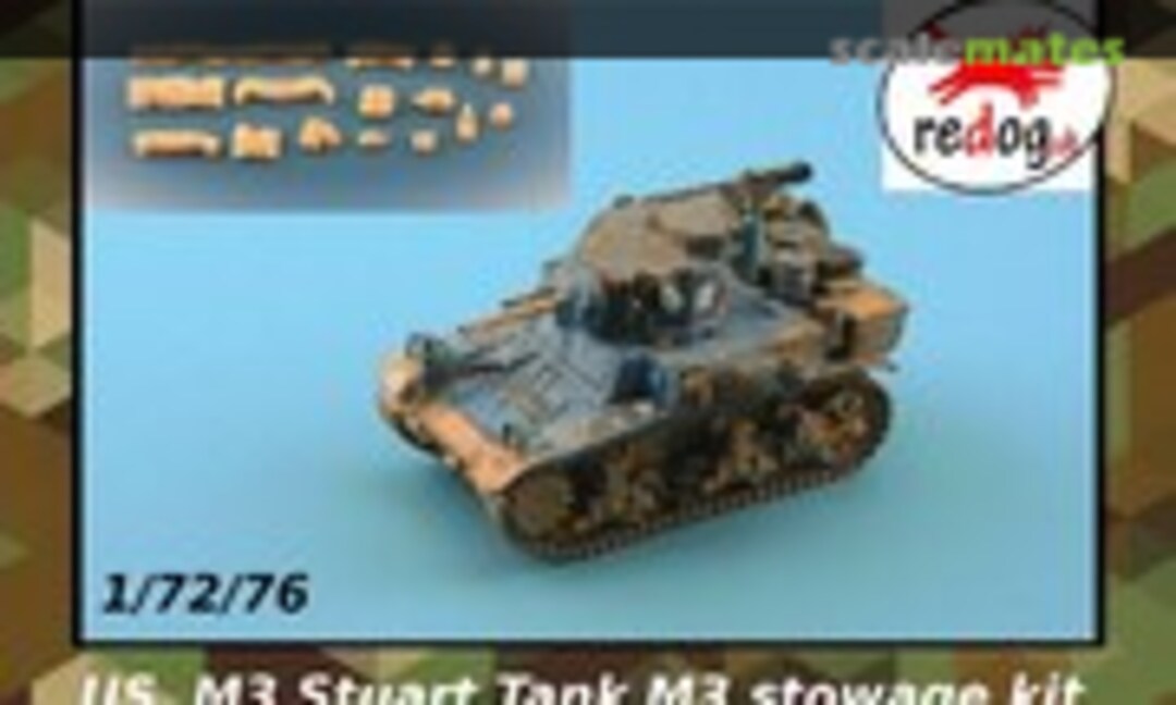 1:72 M3 Stuart Honey Tank Stowage Kit Accessories (ReDogUK )