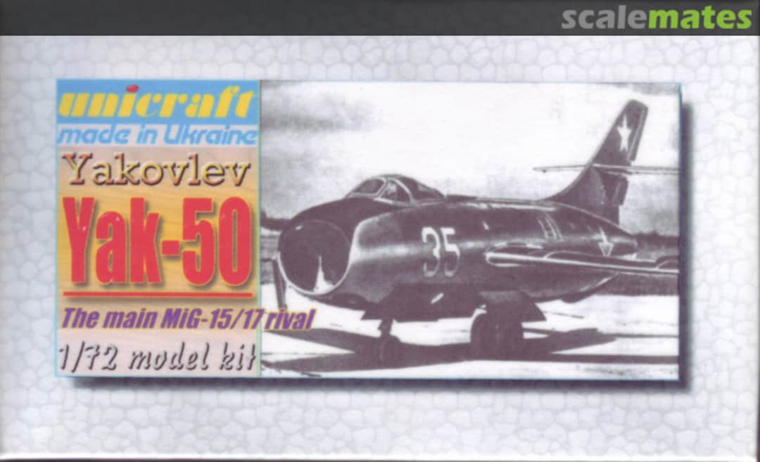 Boxart Yakovlev Yak-50 Unicraft Models Boxart Yakovlev Yak-50 Unicraft Models
