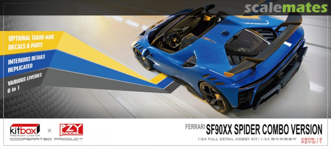 Boxart Ferrari SF90XX Spider Combo Version KB08-12 KitBox & PZY Model Boxart Ferrari SF90XX Spider Combo Version KB08-12 KitBox & PZY Model