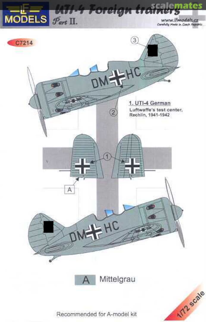 Boxart UTI-4 Foreign trainers, Part II C7214 LF Models Boxart UTI-4 Foreign trainers, Part II C7214 LF Models
