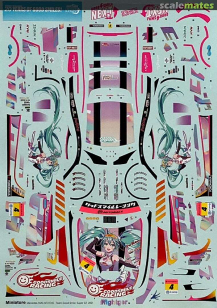 Boxart Mercedes AMG GT3 Evo - Goodsmile Racing & Team Ukyo CS027 Miniature Boxart Mercedes AMG GT3 Evo - Goodsmile Racing & Team Ukyo CS027 Miniature