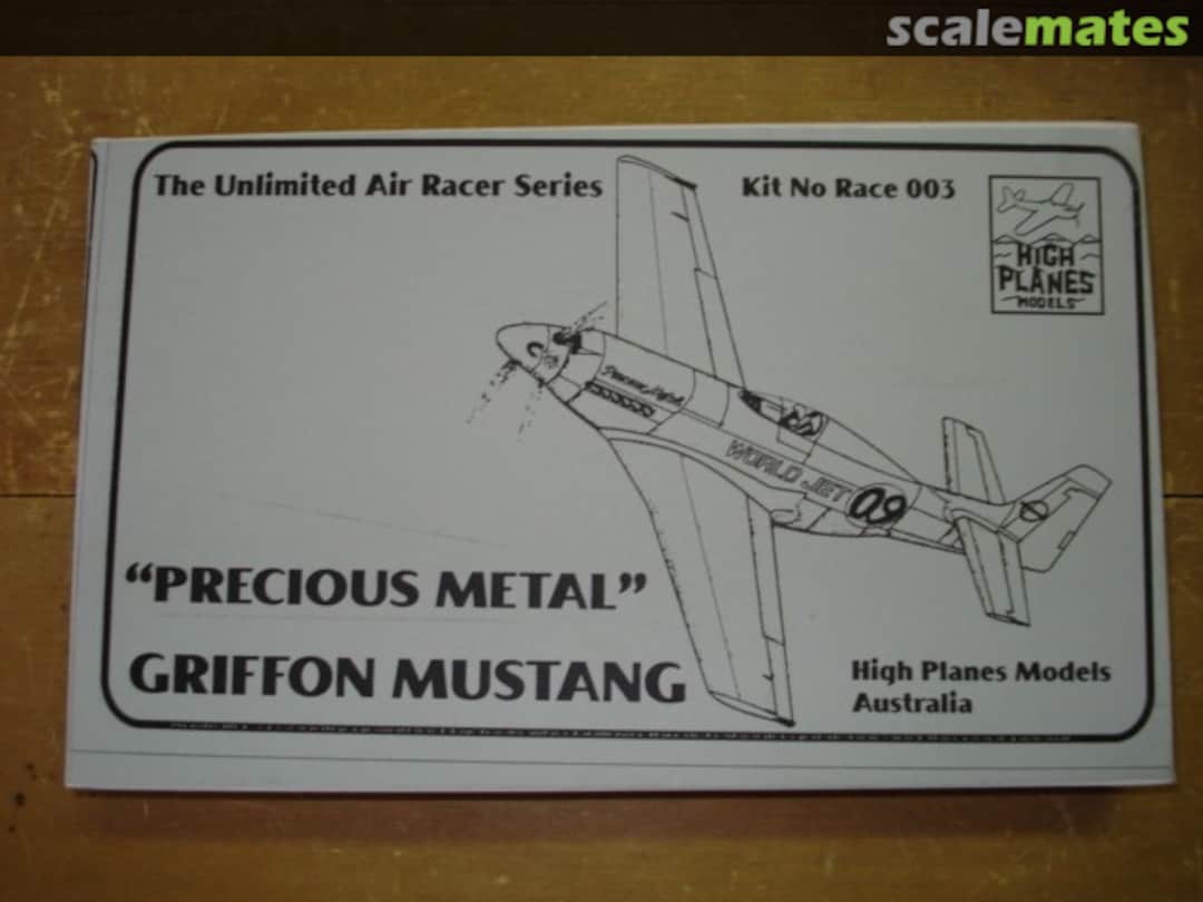 Boxart "Precious Metal" P-51 Griffon Mustang Race 003 High Planes Models Boxart "Precious Metal" P-51 Griffon Mustang Race 003 High Planes Models