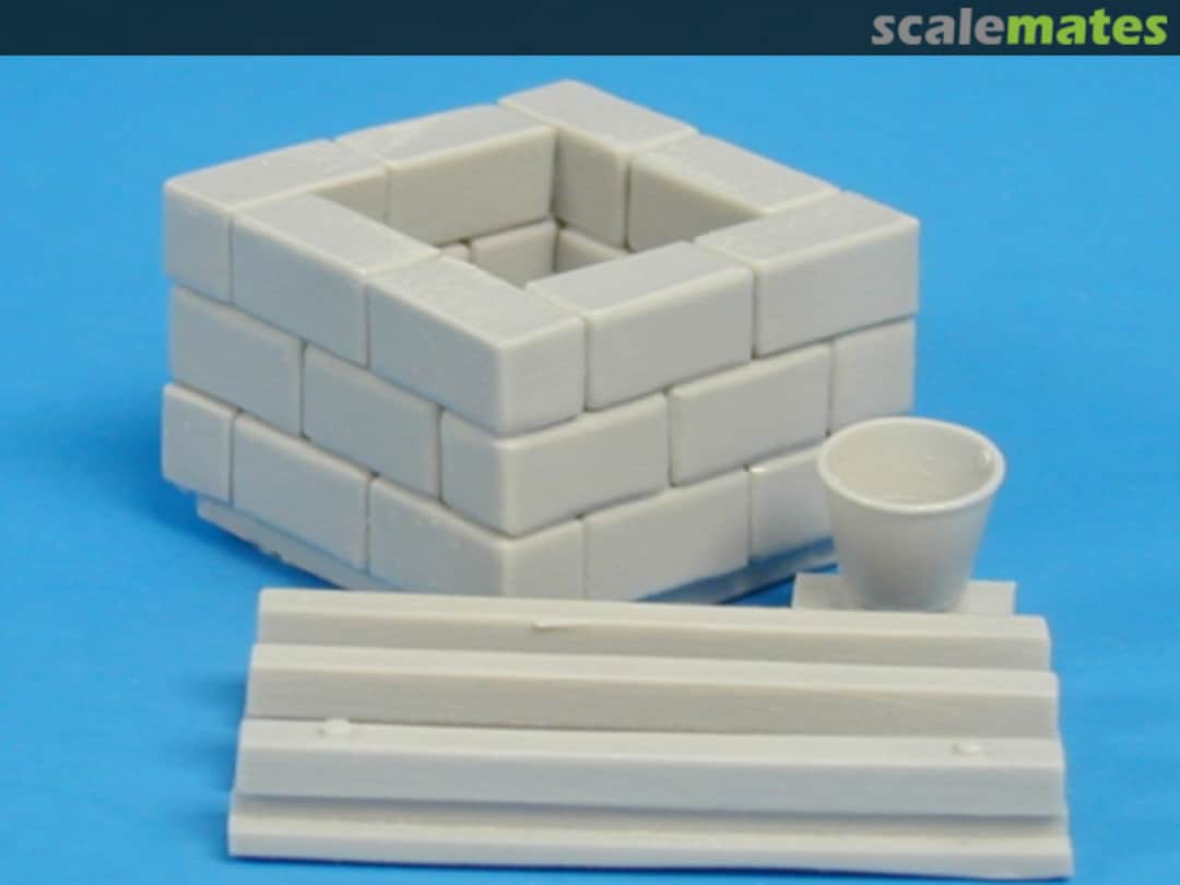 Boxart Square Stone Block Well w/Bucket TWS 354011 Tank Workshop Boxart Square Stone Block Well w/Bucket TWS 354011 Tank Workshop