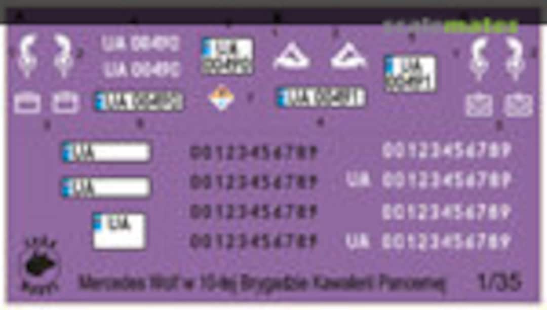 1:35 Mercedes Wolf Polish decals (ToRo Model 35D02) 35D02