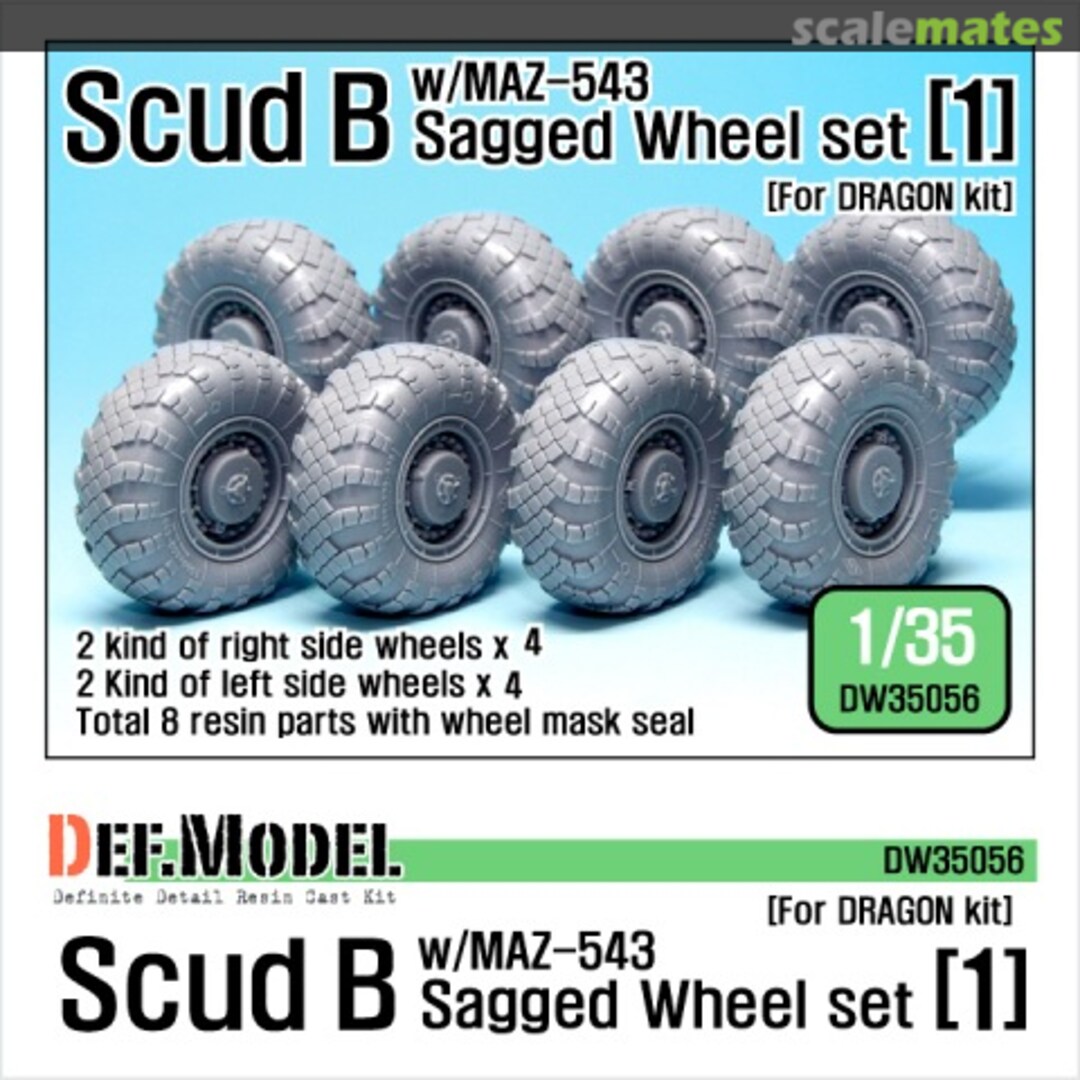 Boxart Scud B w/MAZ-543 Sagged Wheel set 1 (late) DW35056 Def.Model Boxart Scud B w/MAZ-543 Sagged Wheel set 1 (late) DW35056 Def.Model