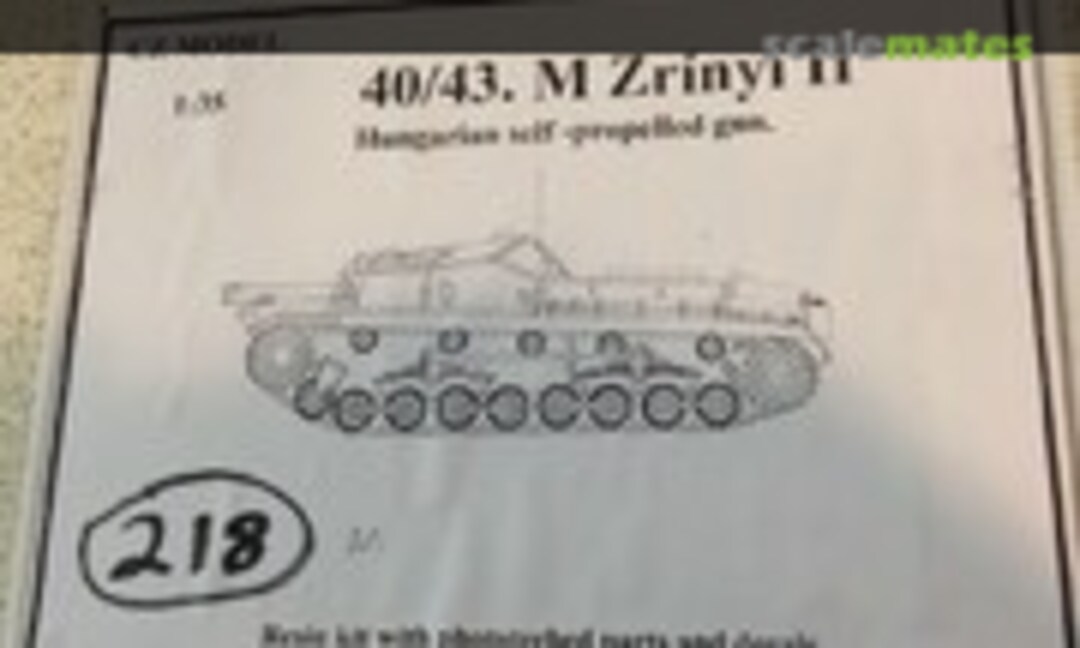 1:35 40/43. M Zrínyi II (Czech Model z)