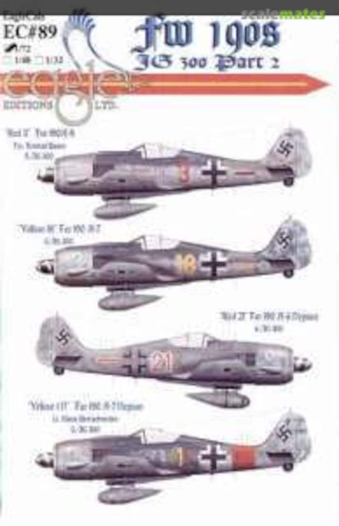 Boxart FW 190s JG 300 Part 2 EagleCals EC72-89 Eagle Editions Boxart FW 190s JG 300 Part 2 EagleCals EC72-89 Eagle Editions