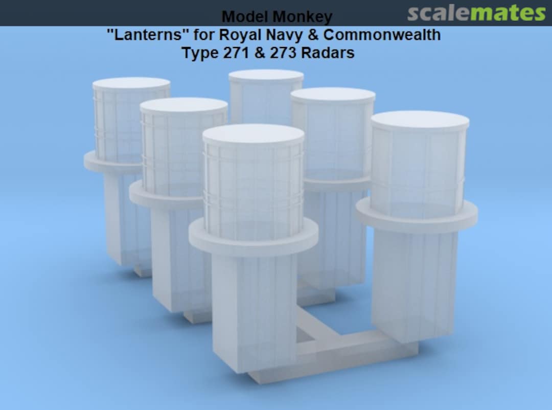 Boxart "Lantern" for Type 271 and 273 Radars (set of 6) MM500-Lanterns Model Monkey Boxart "Lantern" for Type 271 and 273 Radars (set of 6) MM500-Lanterns Model Monkey