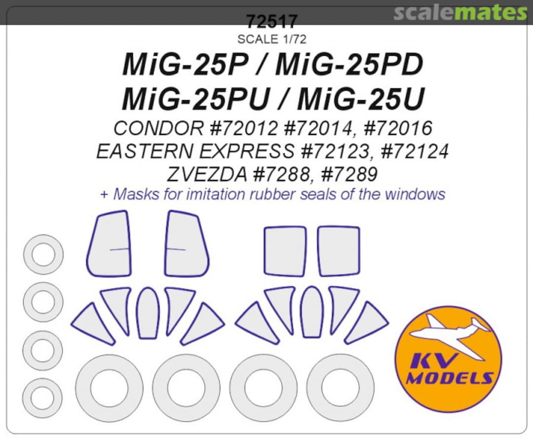 Boxart MiG-25P / PD / PU / U 72517 KV Models Boxart MiG-25P / PD / PU / U 72517 KV Models