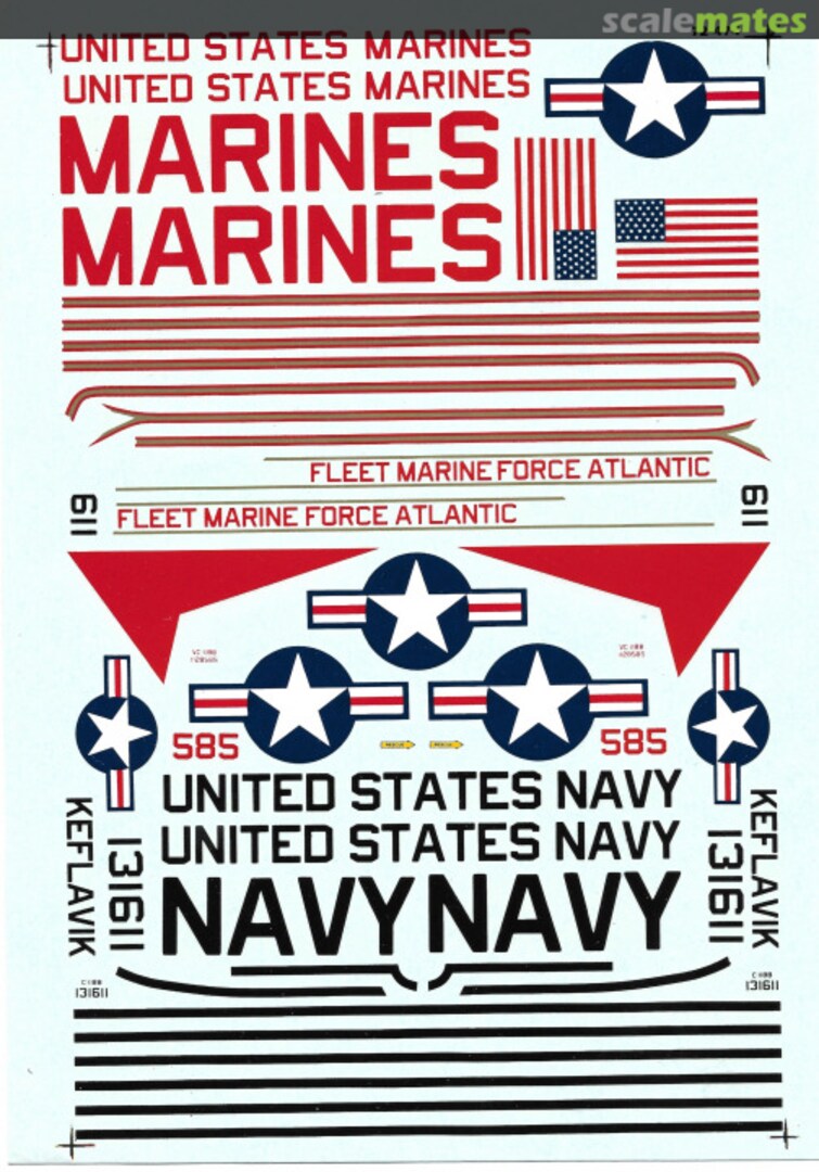 Boxart Douglas C-118 Loadmasters USMC Fleet Marines Atlantic, USN Keflavik 72-474 Microscale