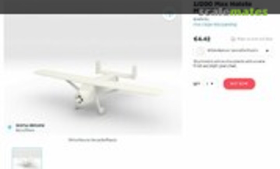 1:200 Max Holste MH1521 'Broussard' (Fen Edge Wargaming )