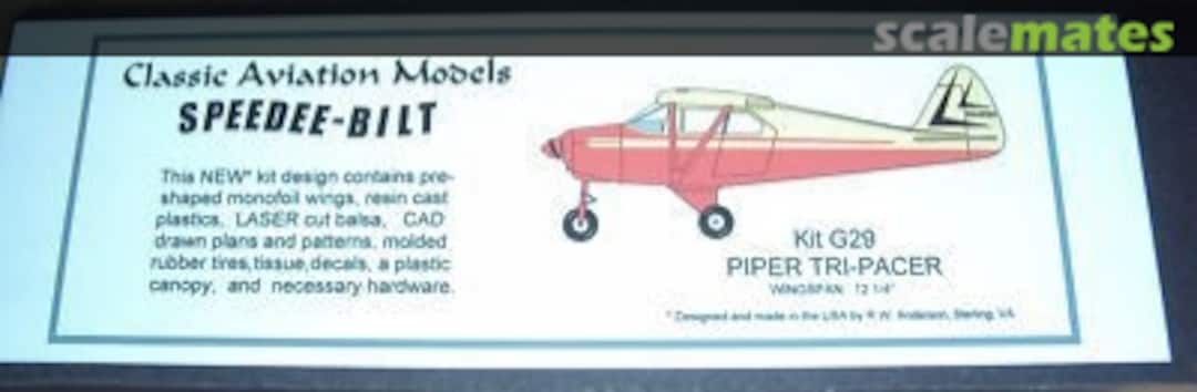 Boxart Piper Tri-Pacer G29 Classic Aviation Models Boxart Piper Tri-Pacer G29 Classic Aviation Models