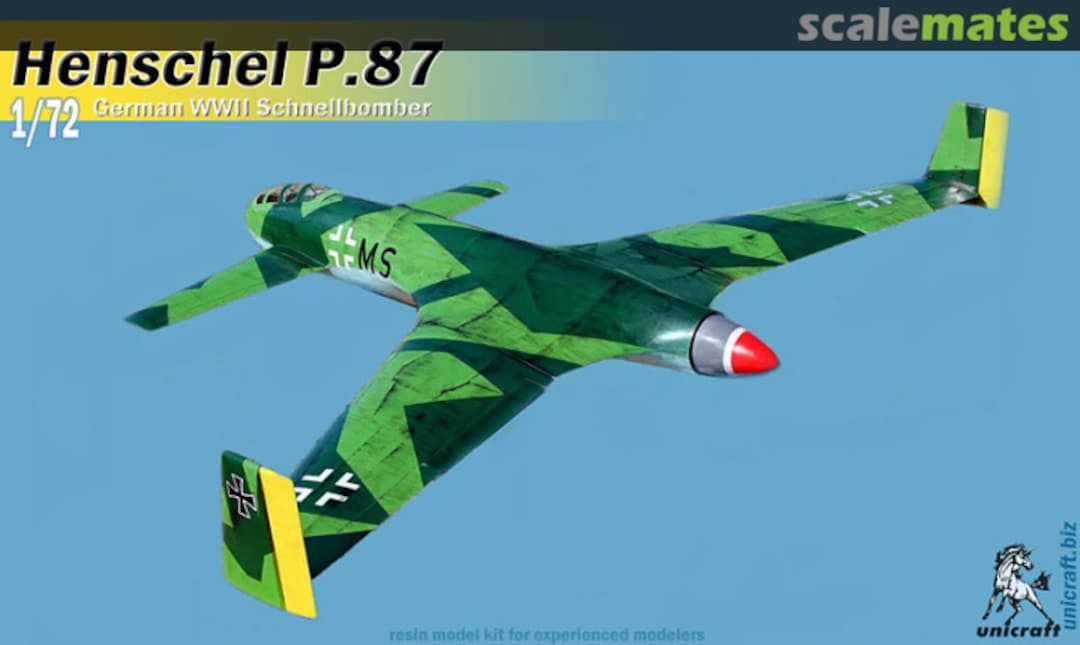 Boxart Henschel P.87 UNI72142 Unicraft Models Boxart Henschel P.87 UNI72142 Unicraft Models
