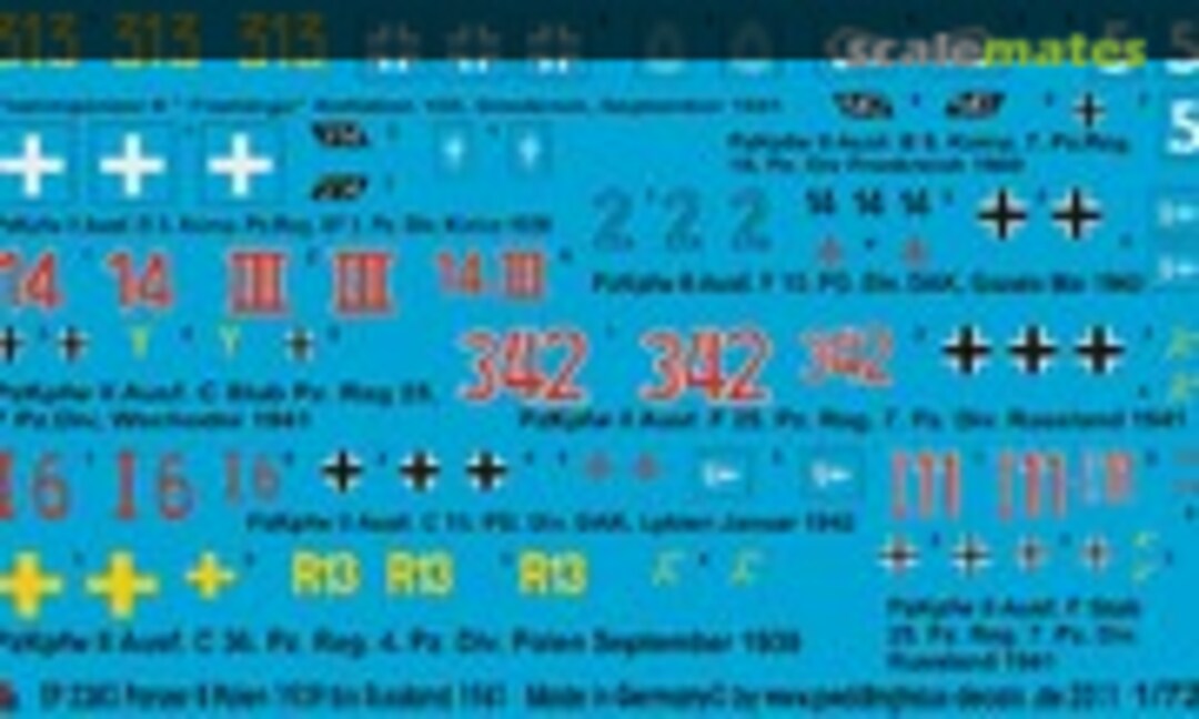 1:72 Panzer II (Peddinghaus-Decals EP 2383) EP 2383