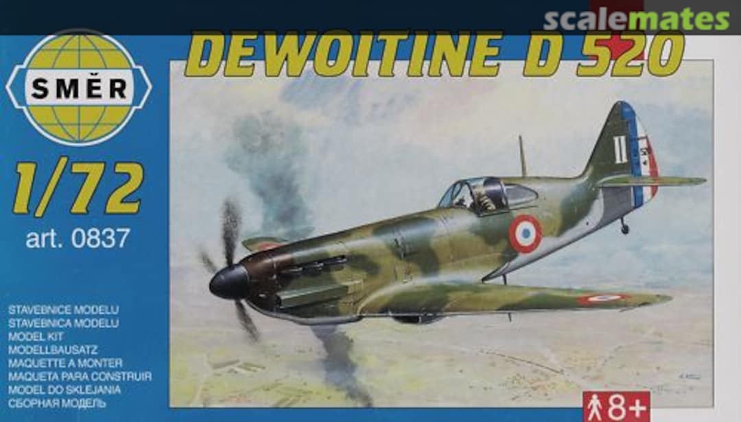 Boxart Dewoitine D 520 0837 Směr Boxart Dewoitine D 520 0837 Směr