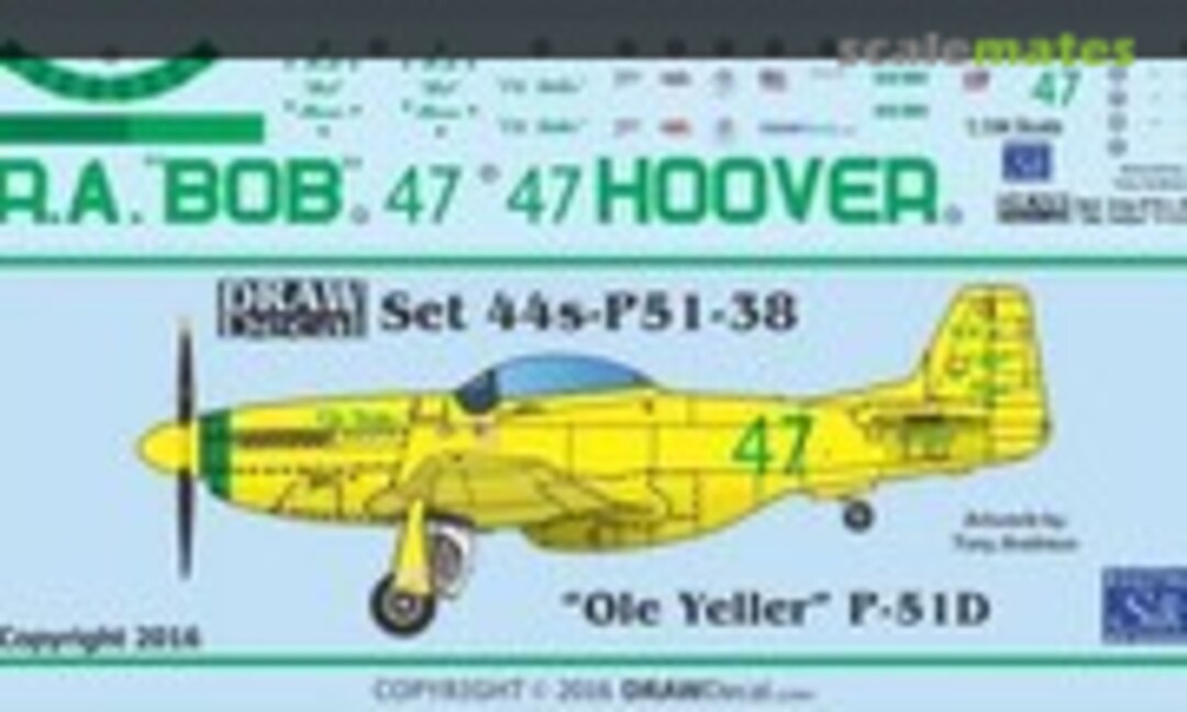 1:144 P-51D “Ole Yeller” (Draw Decal 44-P51-38) 44-P51-38