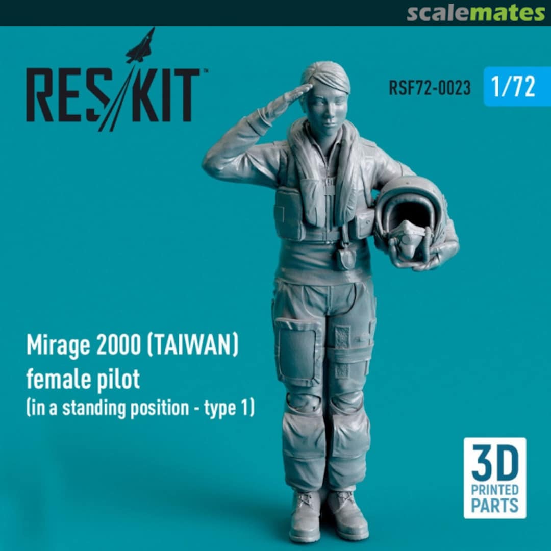Boxart Mirage 2000 (TAIWAN) female pilot (in a standing position - type 1) RSF72-0023 ResKit Boxart Mirage 2000 (TAIWAN) female pilot (in a standing position - type 1) RSF72-0023 ResKit