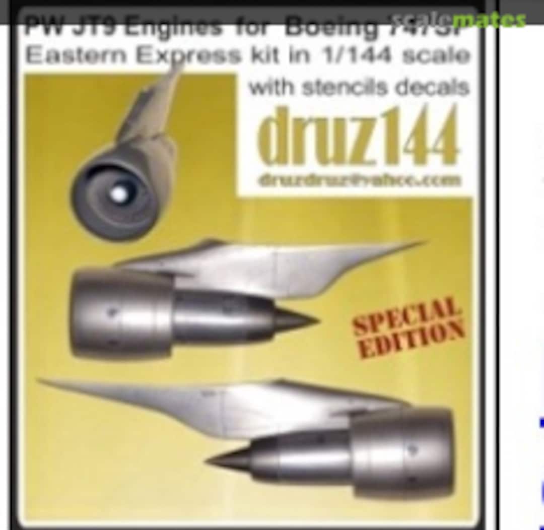 Boxart Pratt & Whitney JT9D Engines for 747SP (Special Edition) JT9-SP druz144 Boxart Pratt & Whitney JT9D Engines for 747SP (Special Edition) JT9-SP druz144