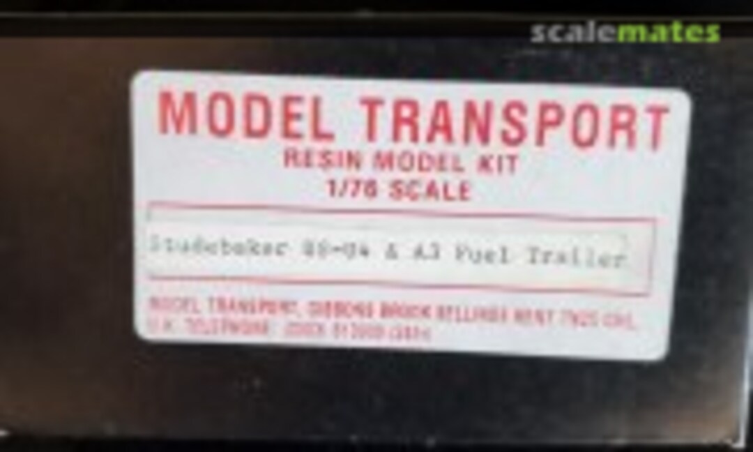 1:76 Studebaker US-U4 & A3 Fuel Trailer (Model Transport 261) 261