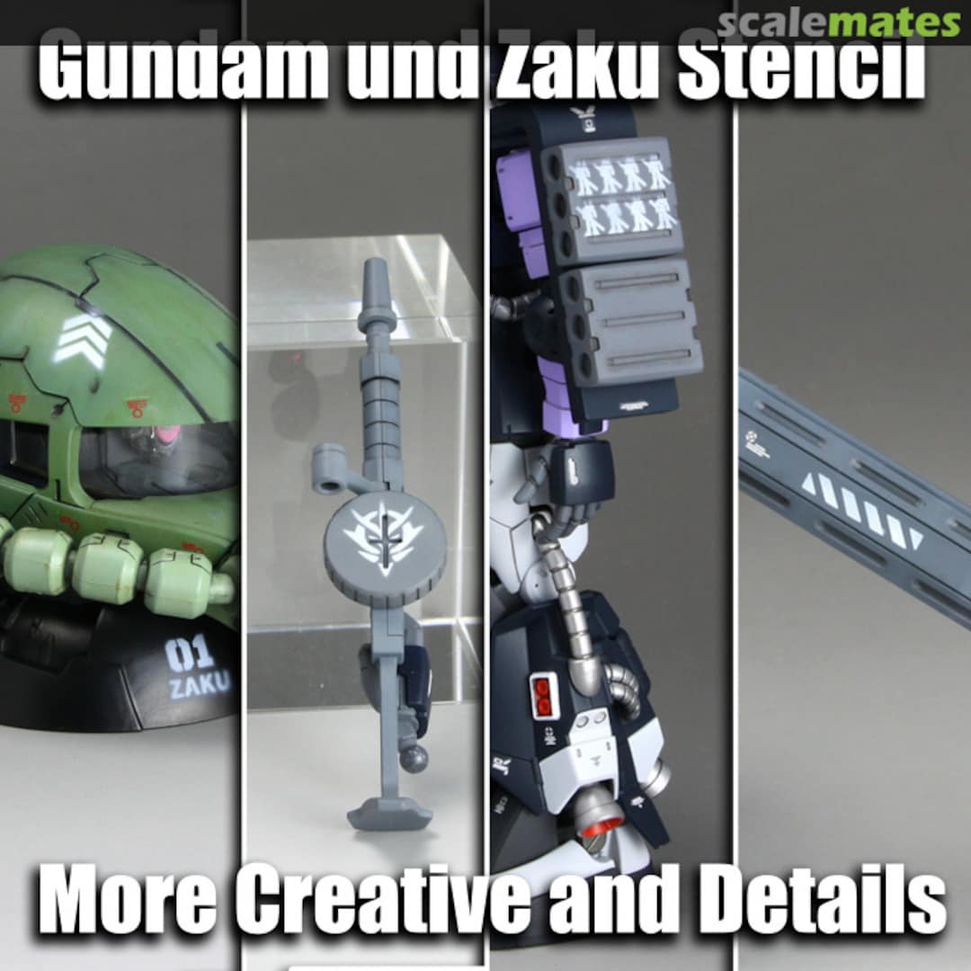 Contents Zeon/Zaku/Dom icon military rank Airbrush Stencil FG-AJ0076 Alexen Model Contents Zeon/Zaku/Dom icon military rank Airbrush Stencil FG-AJ0076 Alexen Model