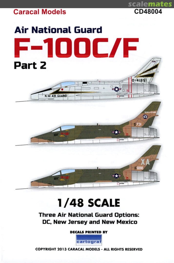 Boxart Air National Guard F-100C/F Part 2 CD48004 Caracal Models Boxart Air National Guard F-100C/F Part 2 CD48004 Caracal Models