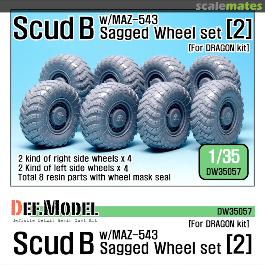 Boxart Scud B with MAZ-543 Sagged Wheel Set (#2) (early) DW35057 Def.Model