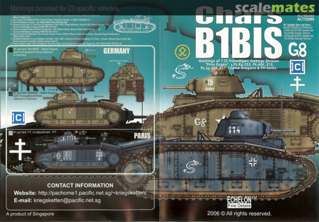Boxart Char B1 bis ALT352009 Echelon Fine Details Boxart Char B1 bis ALT352009 Echelon Fine Details