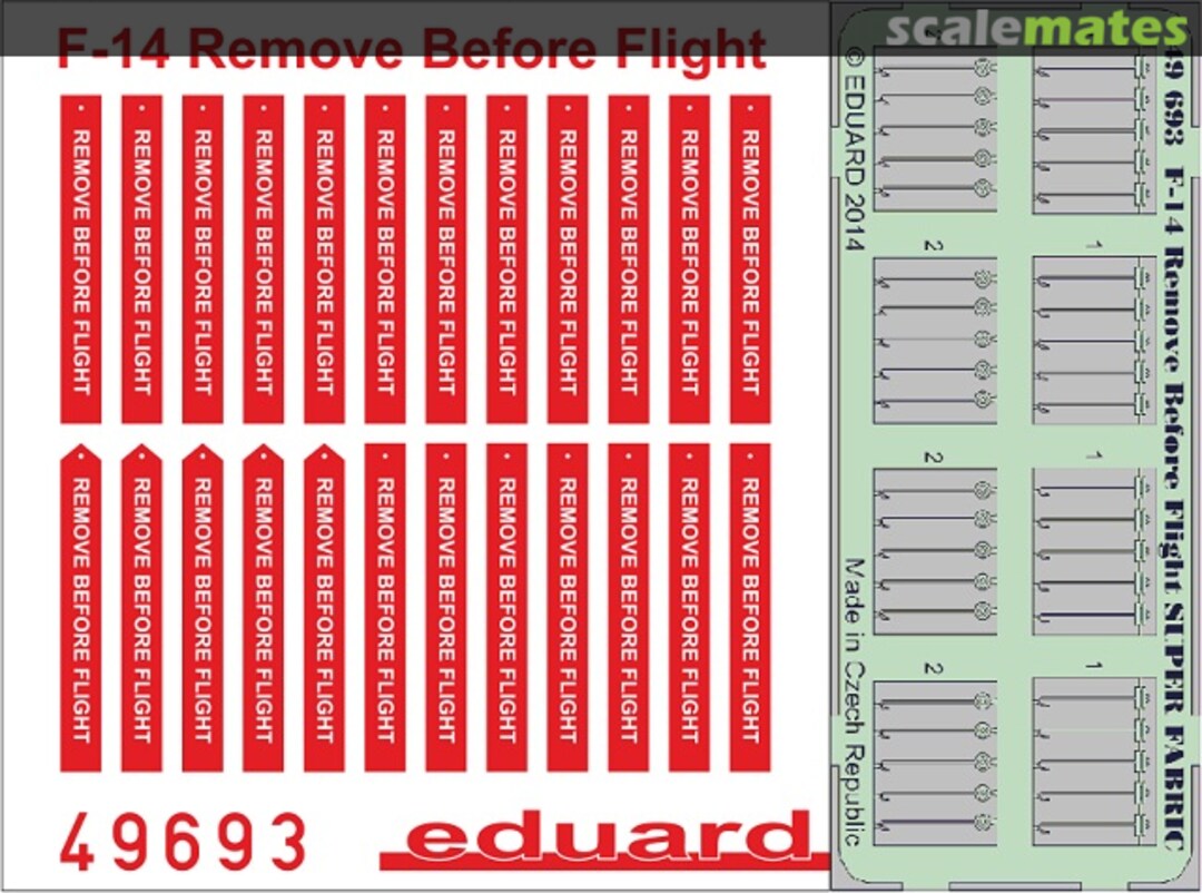 Boxart F-14 Remove Before Flight SUPERFABRIC 49693 Eduard Boxart F-14 Remove Before Flight SUPERFABRIC 49693 Eduard