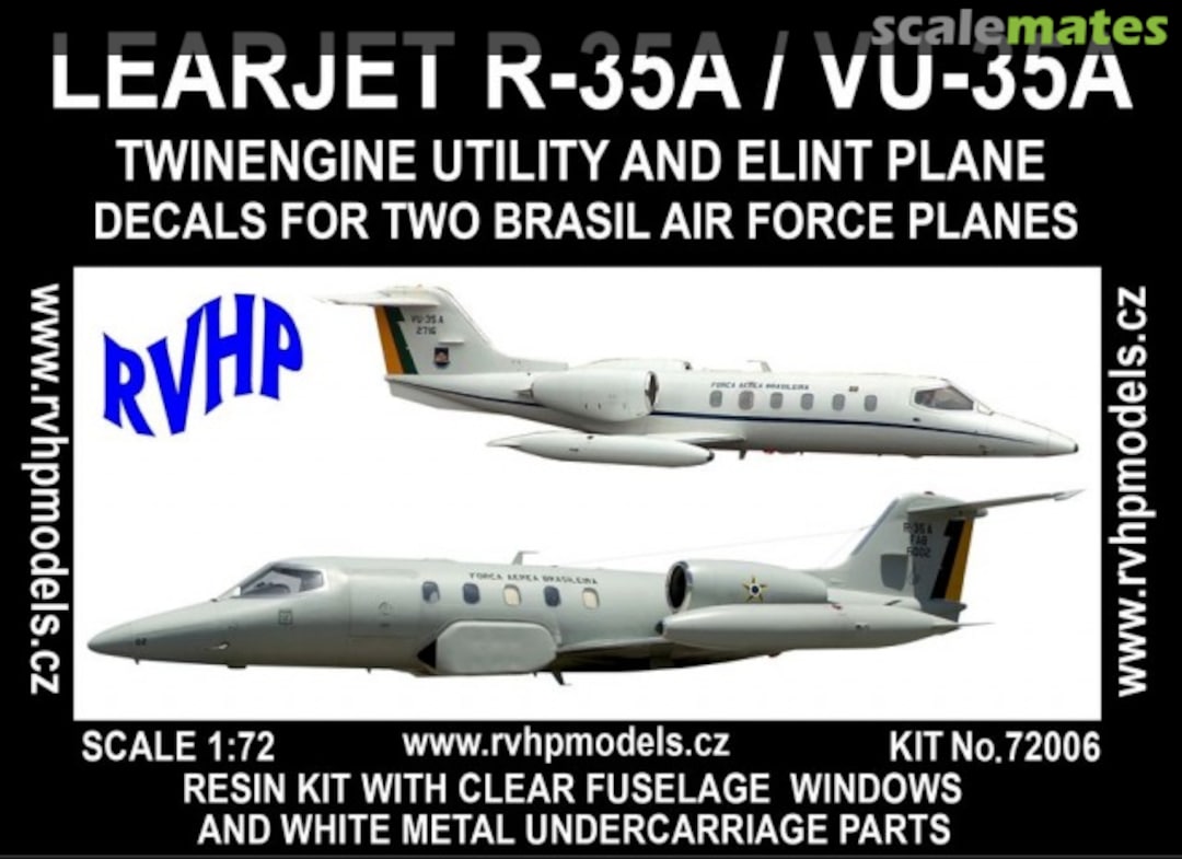 Boxart Learjet R-35A / VU-35A 72006 RVHP Boxart Learjet R-35A / VU-35A 72006 RVHP