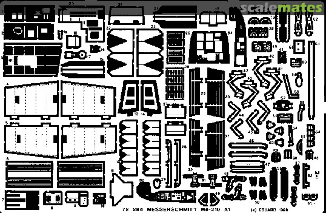Boxart Messerschmitt Me-210A1 72 284 Eduard Boxart Messerschmitt Me-210A1 72 284 Eduard