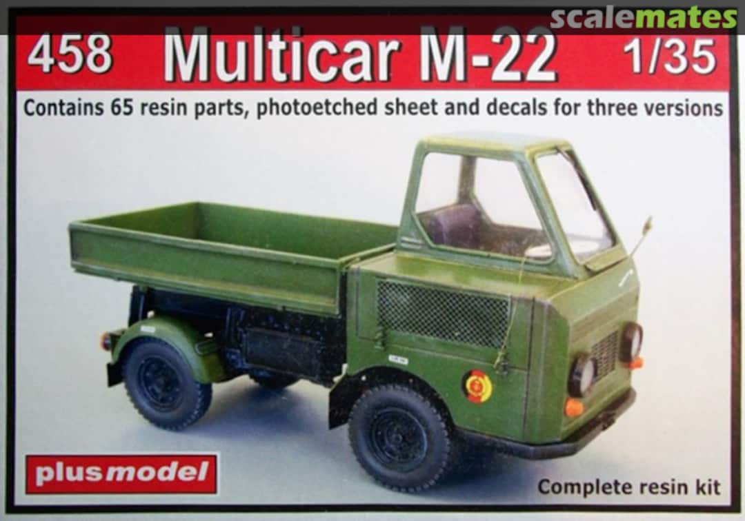 Boxart Multicar M-22 458 PlusModel Boxart Multicar M-22 458 PlusModel
