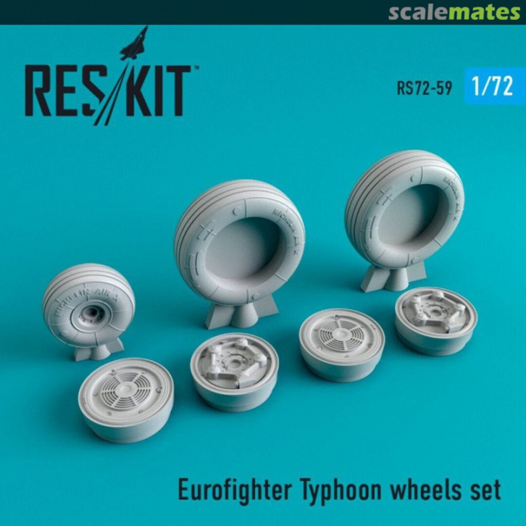 Boxart Eurofighter Typhoon wheels set RS72-0059 ResKit Boxart Eurofighter Typhoon wheels set RS72-0059 ResKit