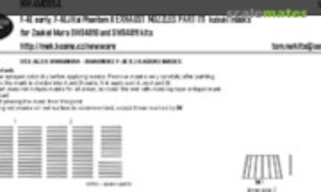 1:48 F-4E early, F-4EJ Kai Phantom II EXHAUST NOZZLES PARTS I11 kabuki masks (New Ware NWAM0854) NWAM0854