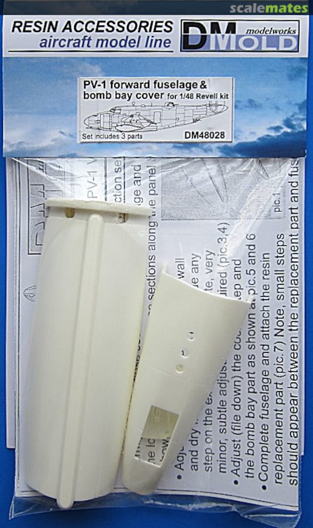 Boxart PV-1 forward fuselage & bomb bay cover DM48028 DMold Modelworks Boxart PV-1 forward fuselage & bomb bay cover DM48028 DMold Modelworks