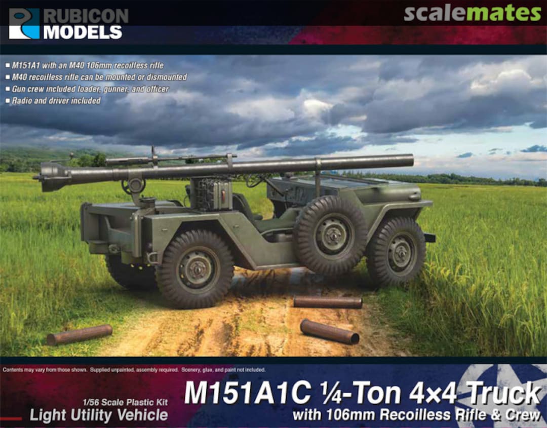 Boxart M151A1C 1/4-Ton 4x4 Truck 280125 Rubicon Models Boxart M151A1C 1/4-Ton 4x4 Truck 280125 Rubicon Models